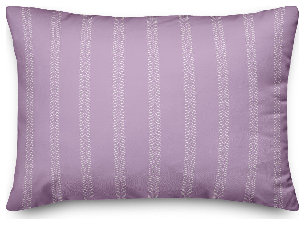 Purple Lines 20x14 Indoor/Outdoor Pillow