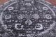 8' Round Persian Wool and Silk Handmade Rug Q9124
