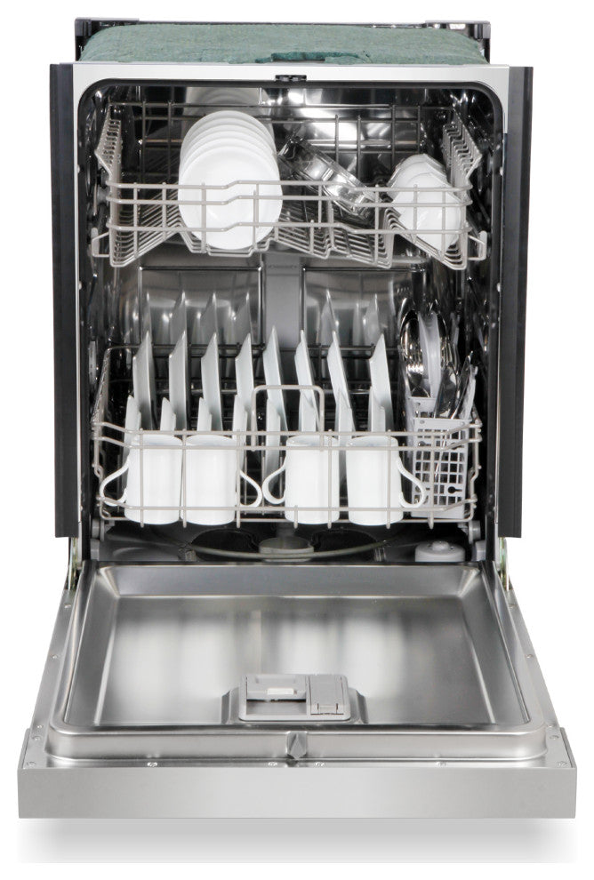 24 in. Front Control Built-In Tall Tub Dishwasher in Stainless Steel