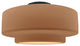 Radiance Large Tier Semi-Flush, Adobe Frame, Matte Black Metal, Dedicated LED