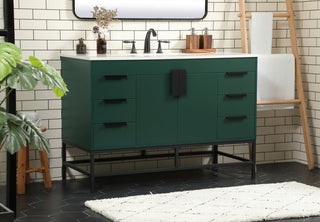 Home Living 22" Modern Green-Light Bathroom Vanity