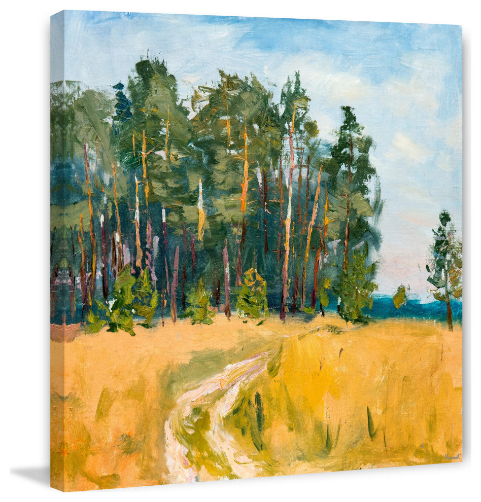 "Leave the Roads" Painting Print on Wrapped Canvas, 24x24