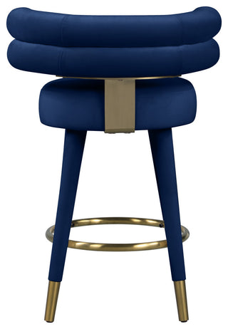 Fitzroy Velvet Upholstered Counter Height Stool (Set of 2)