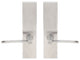 Horizon Lever, Tubular Privacy, Satin Stainless Steel, 2-3/4" Backset