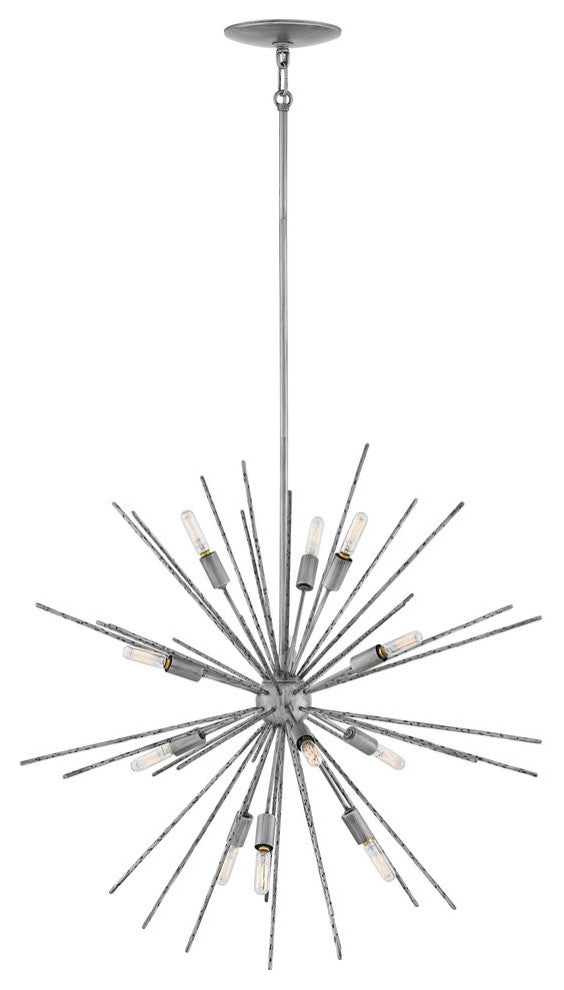 Hinkley Tryst Chandelier Medium Orb, Burnished Nickel