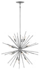 Hinkley Tryst Chandelier Medium Orb, Burnished Nickel
