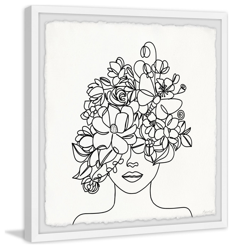 "Let Your Dreams Blossom" Framed Painting Print, 18x18