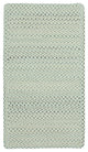 Vivid Cross Sewn Braided Rectangle Rug, Eggshell, 3''x5''