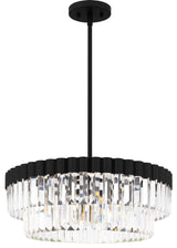 Four Light Pendant in Matte Black