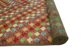 Balochi Bella Rose/Green Rug, 4'11x8'0