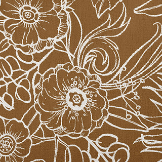 18" x 18" Zentangle Decorative Indoor/Outdoor Pillow, Brown