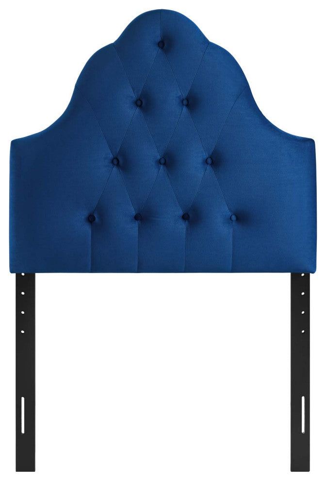 Sovereign Twin Diamond Tufted Performance Velvet Headboard