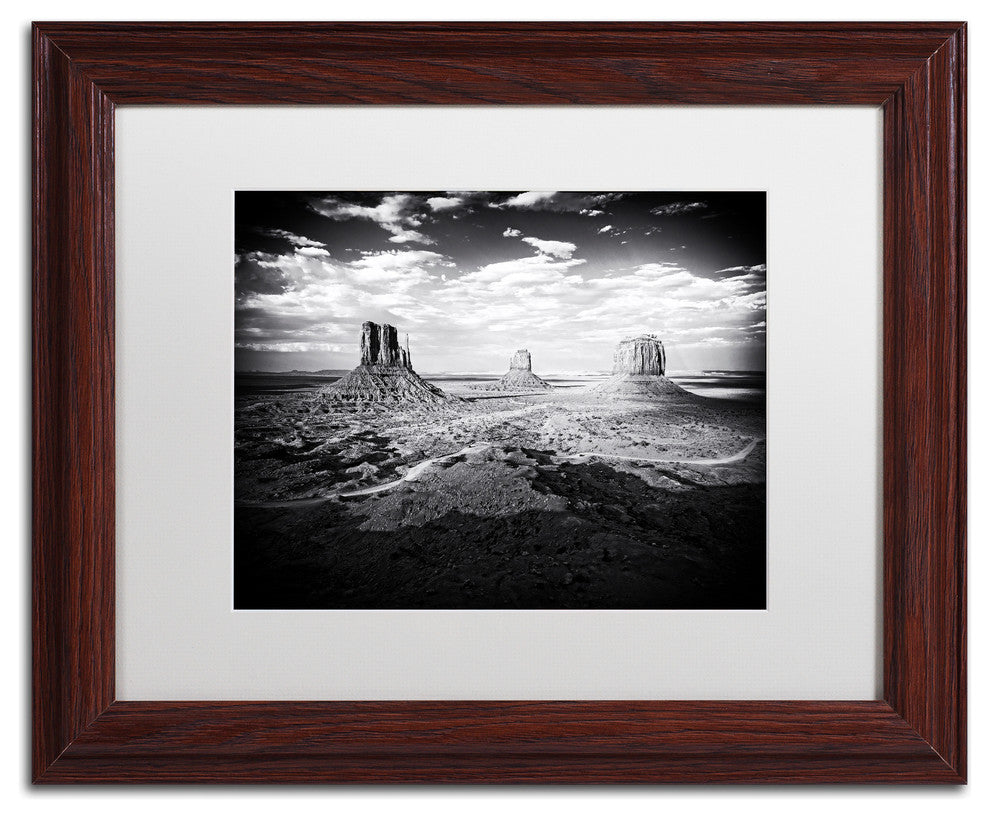 Philippe Hugonnard 'Monument Valley', Wood Frame, White Mat, 14x11