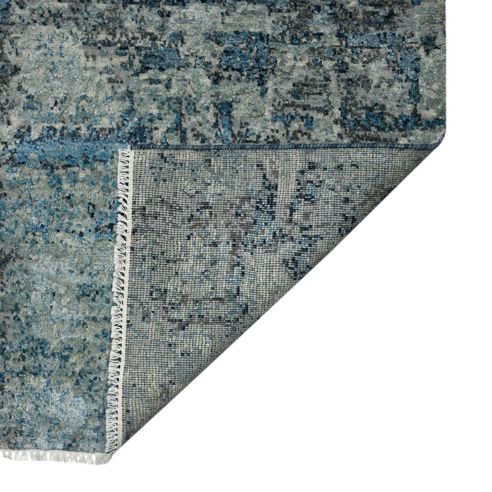 Mystique Linden Area Rug, Blue, 9' x 12', Abstract