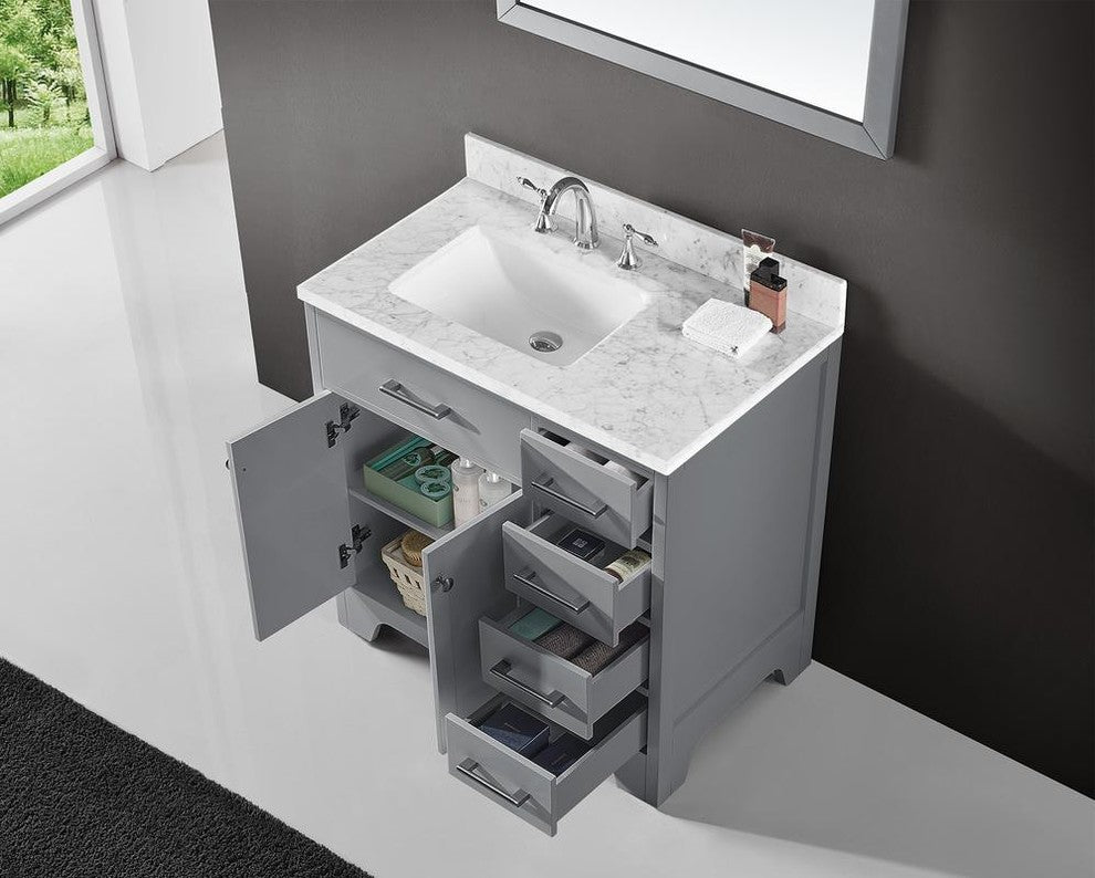 36" Single Sink Bathroom Vanity Base