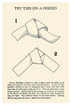 "Try This on a Friend - 5 Equal Sides" Print by Retromagic, 29"x42"