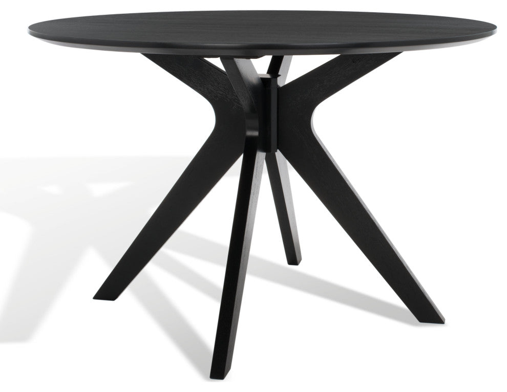 Safavieh Couture Carolee 46" Round Dining Table, Black