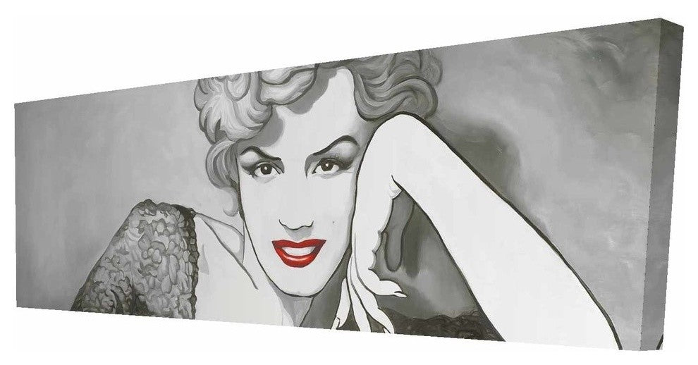 Vintage Style Marilyn Monroe Print on Wrapped Canvas