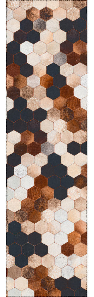Indoor/Outdoor Stetson SS9 Canyon Machine Washable 2'3" x 12' Runner Rug