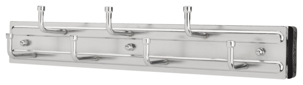 Sliding Belt Rack for Custom Closet Systems, Chrome