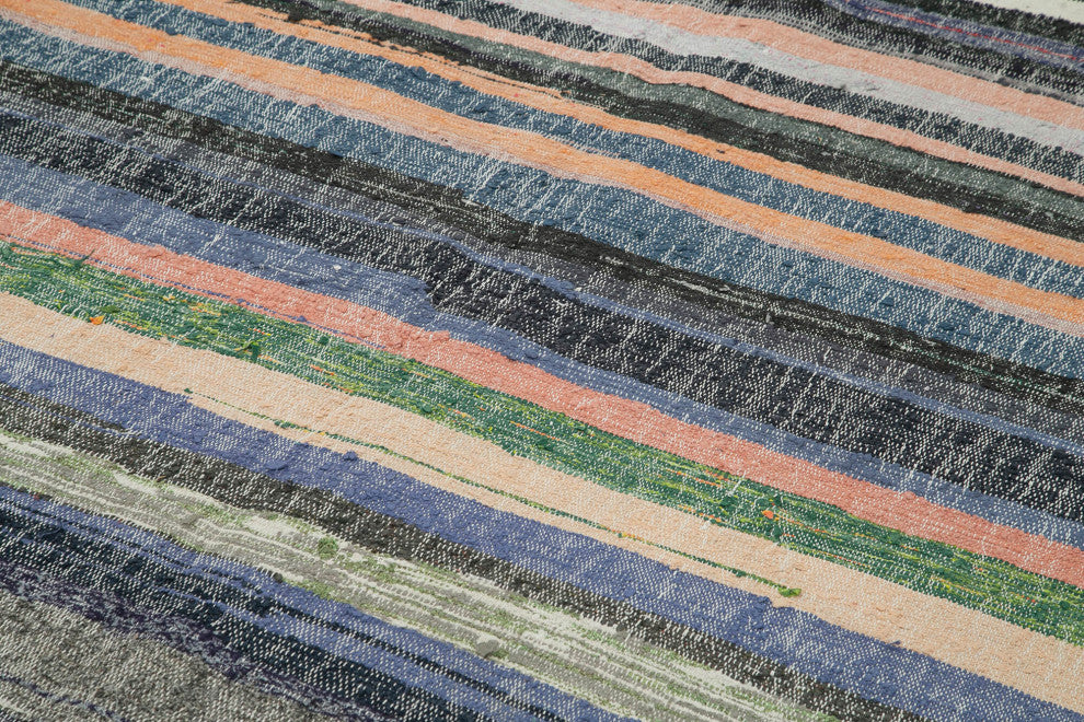 Rug N Carpet - Handmade Oriental 6' 1'' x 10' 4'' Contemporary Wool Kilim Rug
