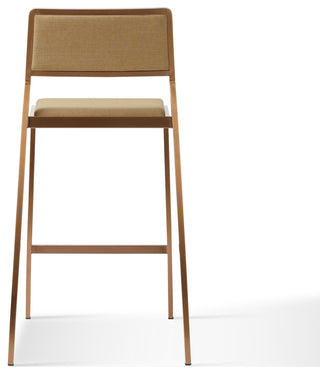 Gale Tan Basketweave Stackable Stool, Set of 2