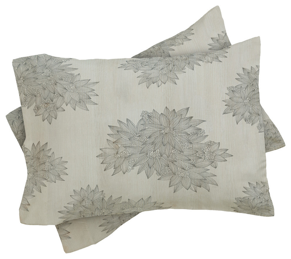 Iveta Abolina Beach Day Gray Duvet Cover Set, Queen