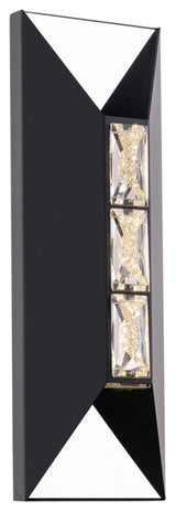 Vida LED Outdoor Wall Sconce in Black