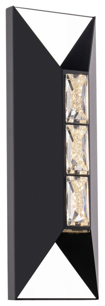 Vida LED Outdoor Wall Sconce in Black