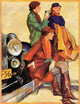 "Women in Riding Habits" Painting Print on Canvas by John LaGatta