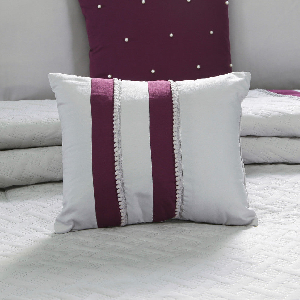 Kimeo 7 piece comforter set, Multiple Color, Queen