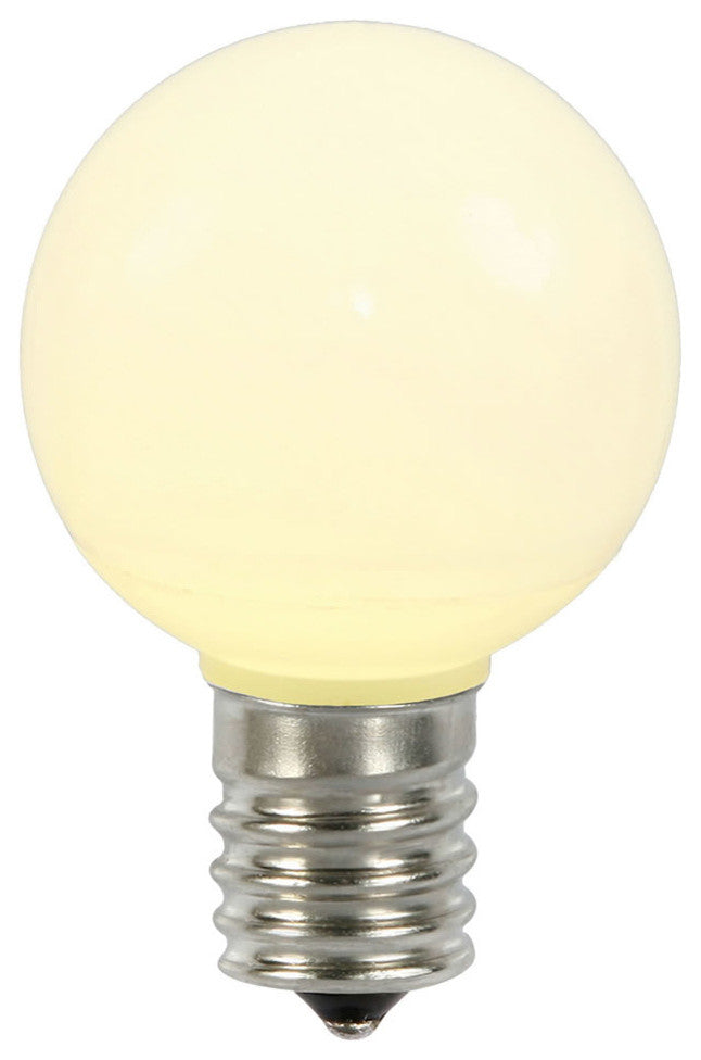 G50 Mu Lighting Ceramic LED Bulbs, Set of 5, Warm White