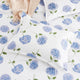 400 Thread Count Cotton Lattice Duvet Set, Blue, Full/ Queen Set