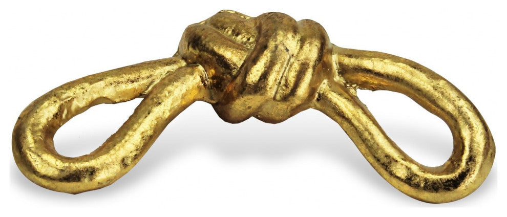 Rustic Gold Cast Iron Knot Decor