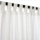 Canvas White Sunbrella Outdoor Curtain With Tabs, 120" Long