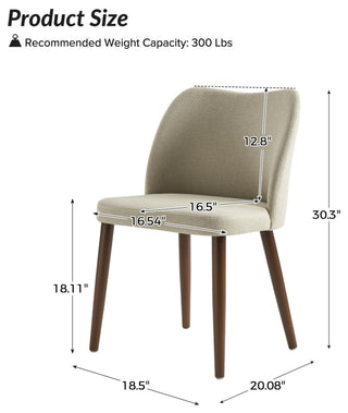 Dining Chair, Set of 4, Beige