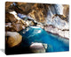 "Cave With Geothermal Hot Water" Modern Beach Canvas Art Print, 40"x30"