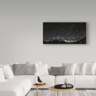Valeriy Shcherbina 'Starfall In The Dolomites' Canvas Art, 32"x16"