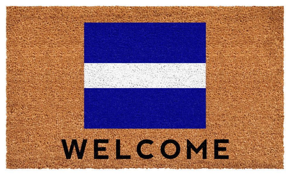 Calloway Mills Nautical Personalized Doormat Doormat, Letter J