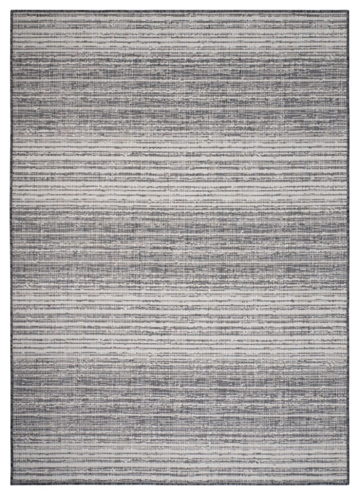 8" x 10" Gray Gradient Indoor Outdoor Area Rug