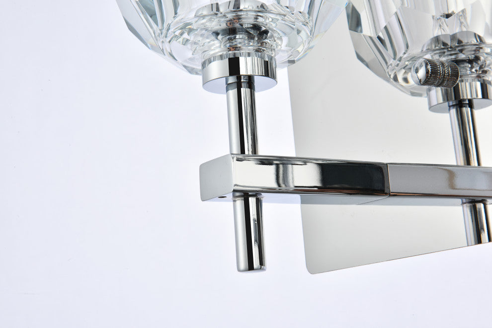 3 Light Wall Sconce, Chrome