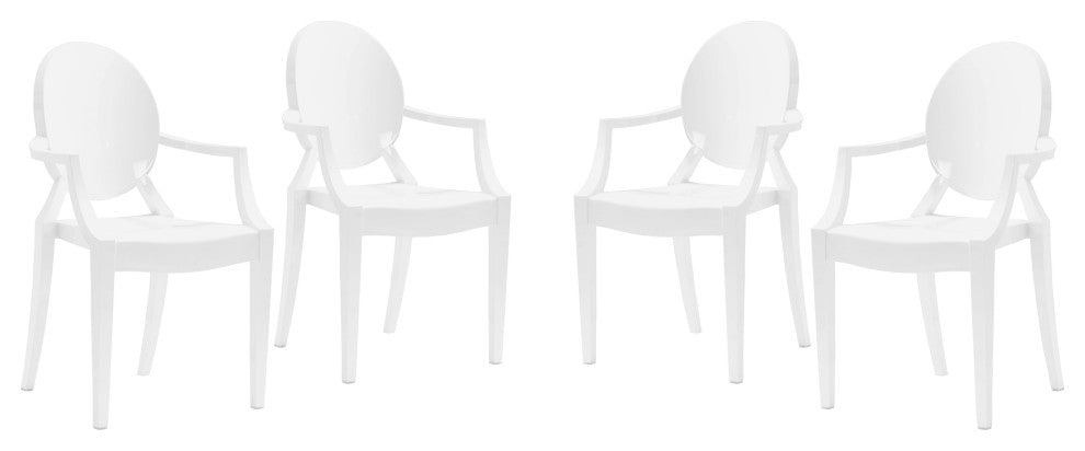 Anime Dining Chair, Set of 4 White