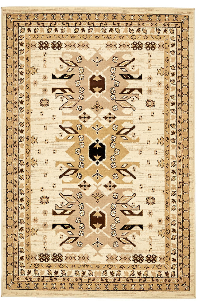 Unique Loom Ivory Oasis Taftan 4' 0 x 6' 0 Area Rug