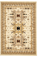 Unique Loom Ivory Oasis Taftan 4' 0 x 6' 0 Area Rug