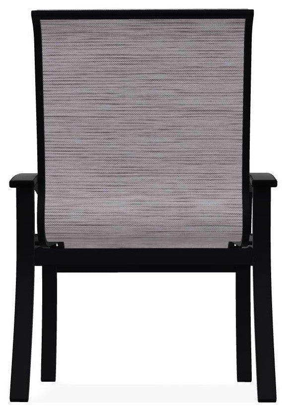 Belle Isle Sling Outdoor Dining Chair, Fossil/Black
