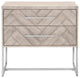 Benzara BM174204 Two Drawers Nightstand, Natural Gray