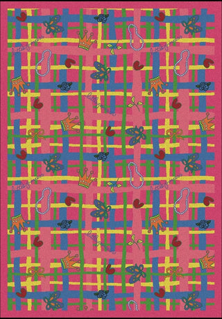 Playful Patterns Rug, My Little Princess, 3'10"x5'4", Pink