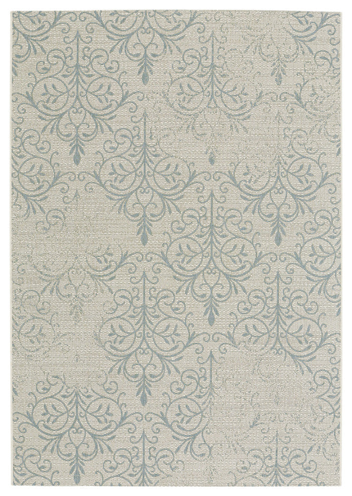 Capel Elsinore-Heirloom Blue 4736_420 Machine Woven Rugs - 3' 11" X 5' 6" Rectan