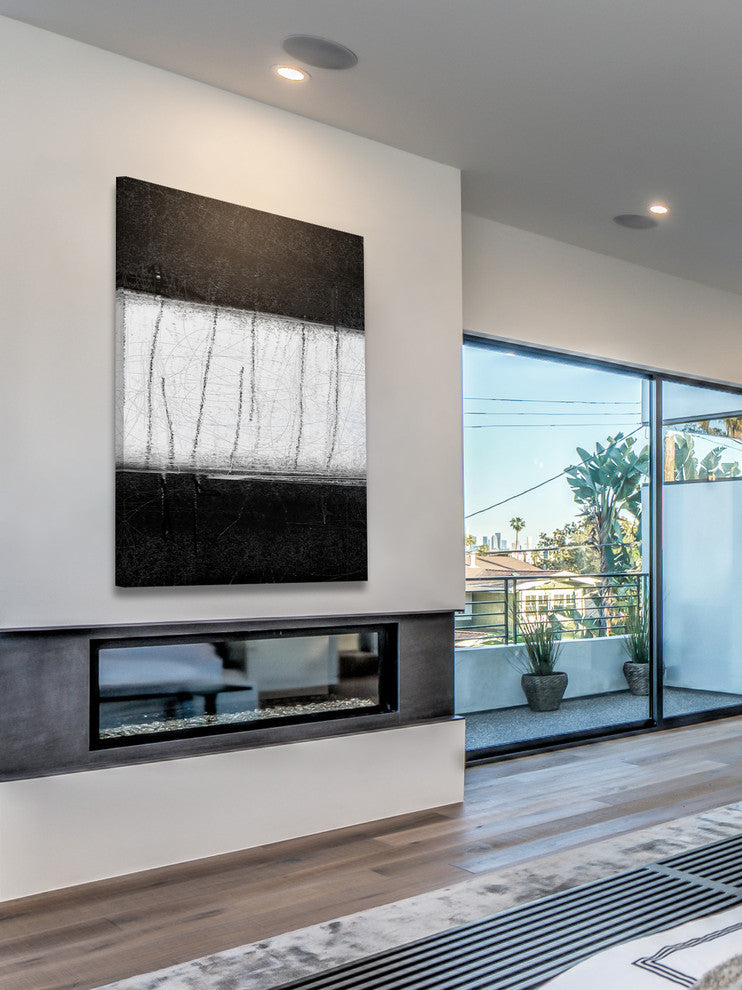 "Lost in Lines" Painting Print on Canvas