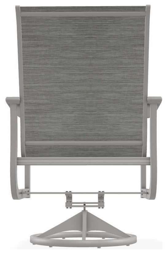 St. Catherine Sling Outdoor Swivel Rocker, Sicily/Warm Gray